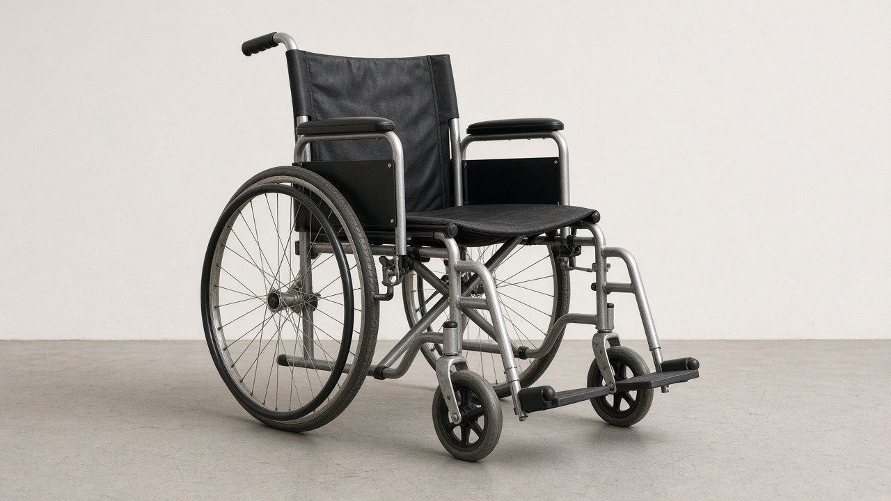 Manual wheelchair — foldable, lightly used